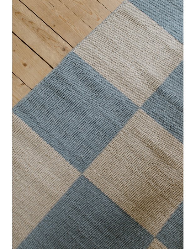 CHESS CORNFLOWER BLUE kilimas