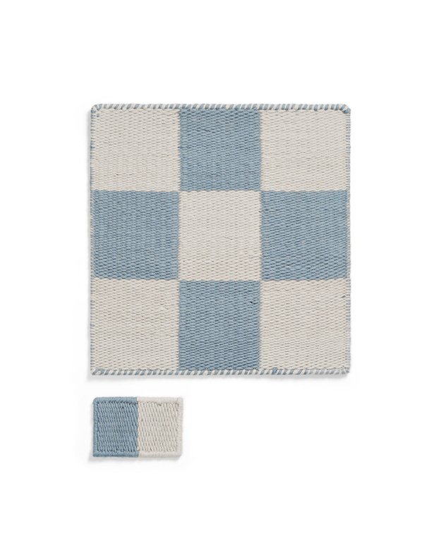 CHESS CORNFLOWER BLUE kilimas