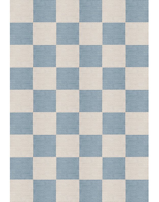 CHESS CORNFLOWER BLUE kilimas