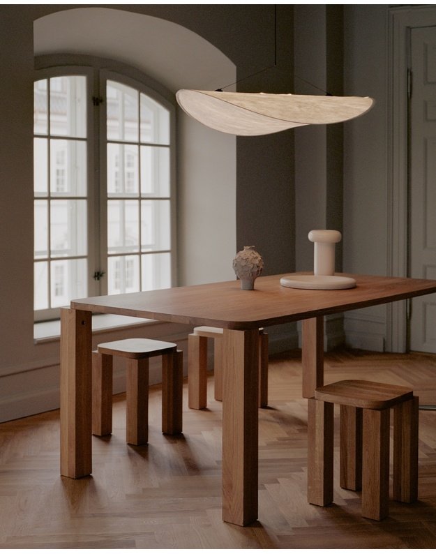 VALGOMOJO STALAS ATLAS | fumed oak + dydžiai