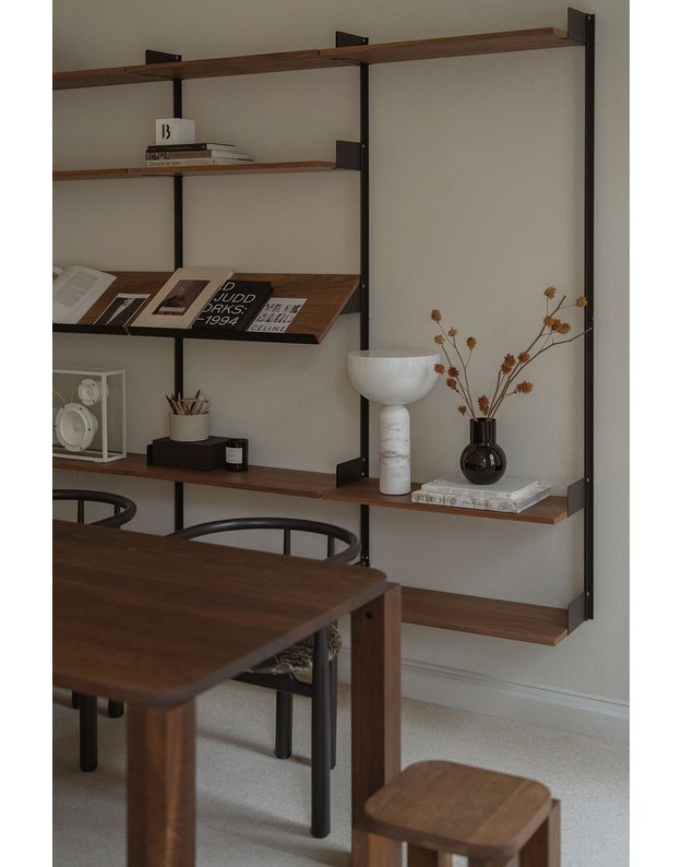VALGOMOJO STALAS ATLAS | fumed oak + dydžiai
