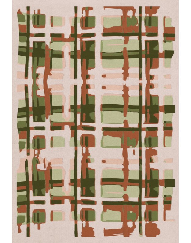 COLLINA STRADA PLAID GARDEN POP kilimas