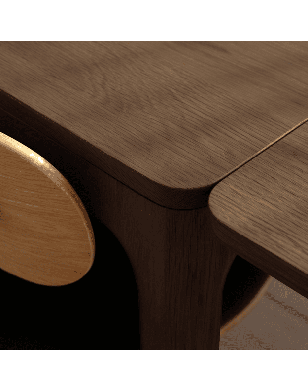 HEART'N'SOUL EXTENDABLE DINING TABLE 120/170/220 | Walnut
