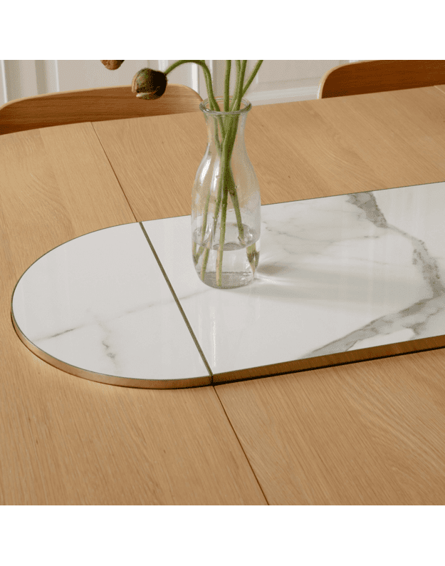 COMFORT CIRCLE EXTENDABLE DINING TABLE | Oak