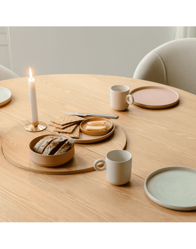 COMFORT CIRCLE EXTENDABLE DINING TABLE | Oak