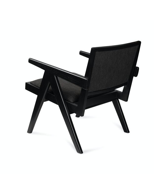 EASY LOUNGE CHAIR | upholstered black