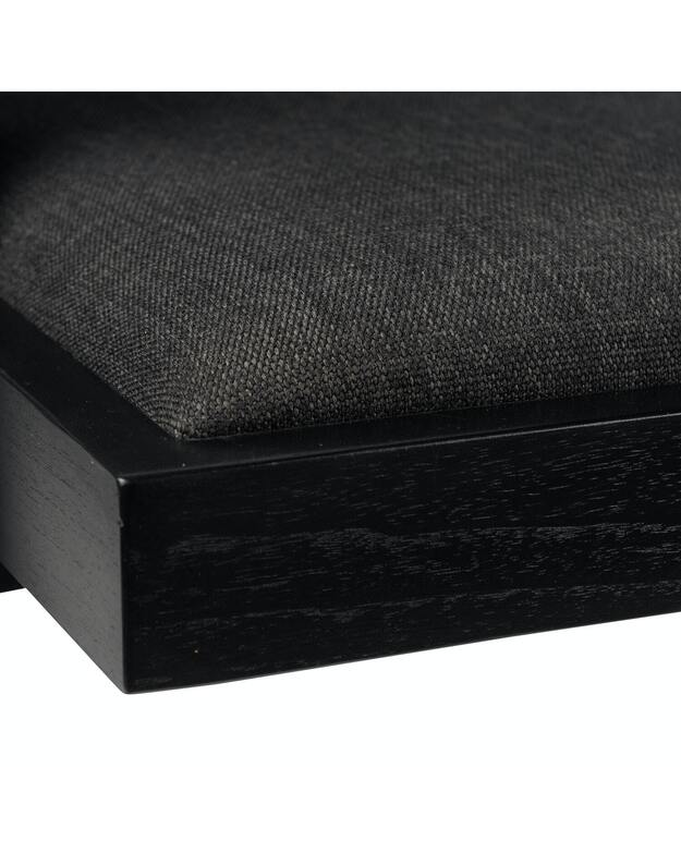 KRĖSLAS EASY LOUNGE | upholstered black