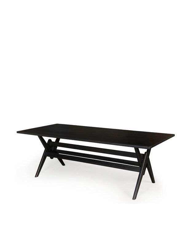 DINING TABLE | charcoal black