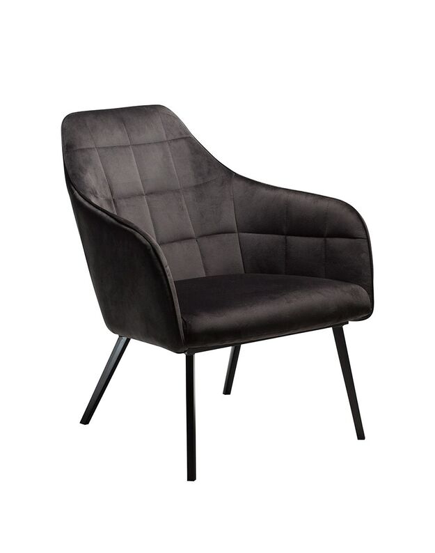 EMBRACE lounge chair| black velvet