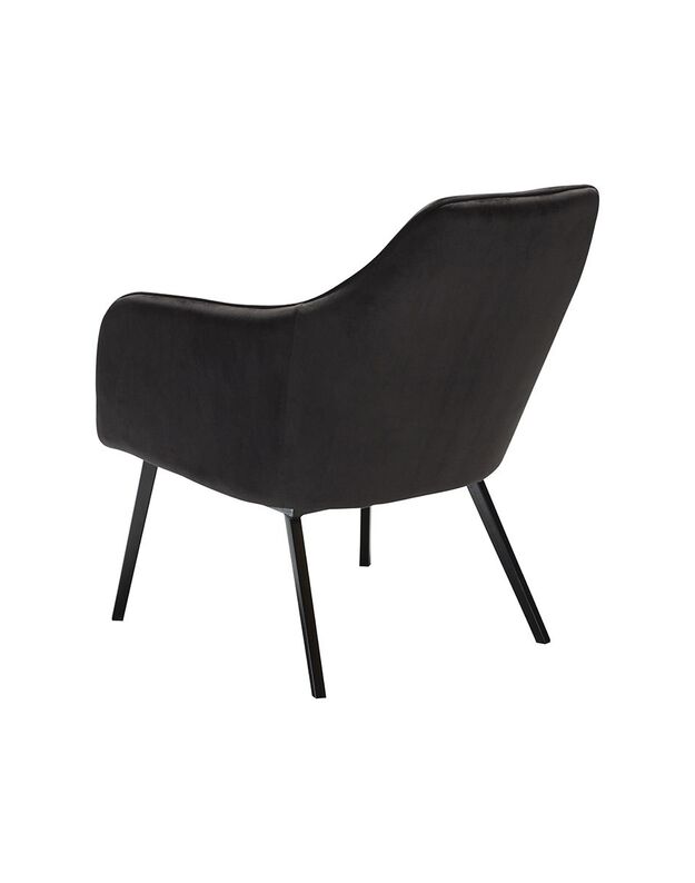 EMBRACE lounge chair| black velvet