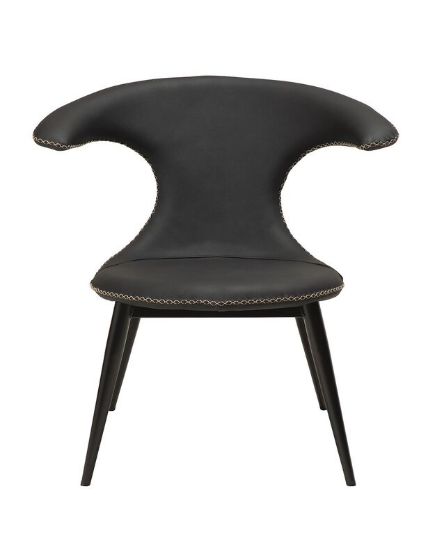 FLAIR lounge chair | black leather