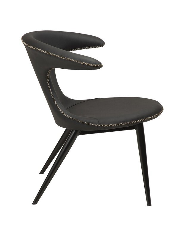 FLAIR lounge chair | black leather