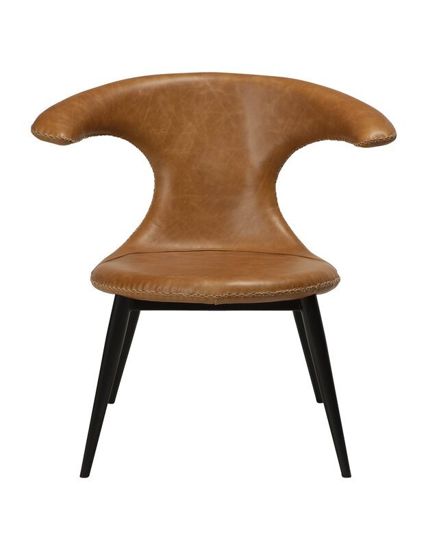 FLAIR lounge chair | brown leather