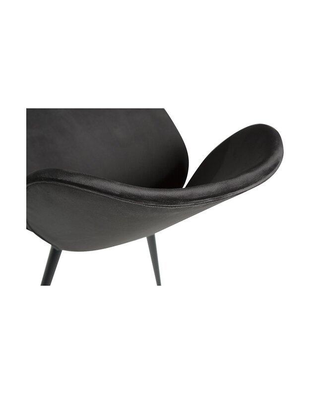 CLOUD kėdė | meteorite black velvet