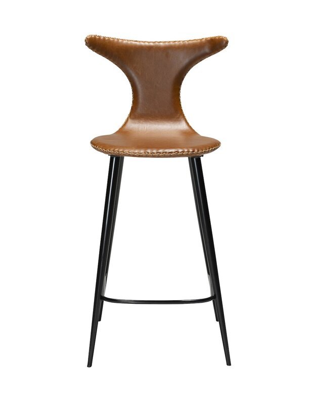 DOLPHIN baro ir pusbario kėdės | vintage light brown