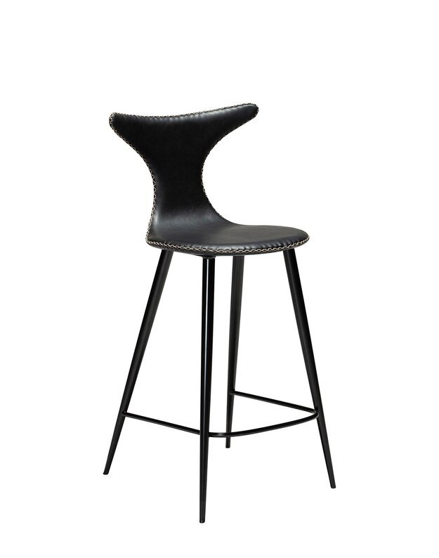 DOLPHIN baro ir pusbario kėdės | vintage black