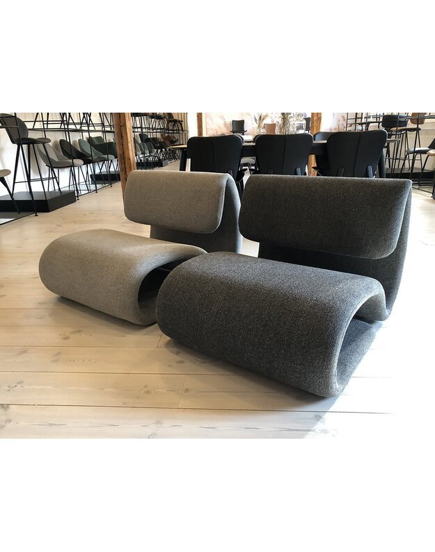 DUBNA lounge chair| pebble grey boucle