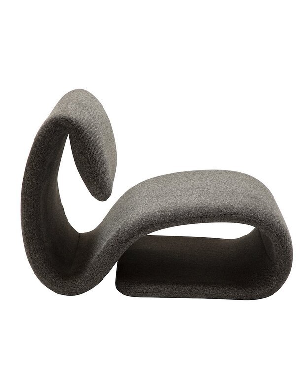 DUBNA lounge chair| pebble grey boucle