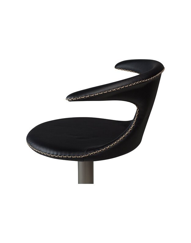FLAIR baro ir pusbario kėdė | black leather