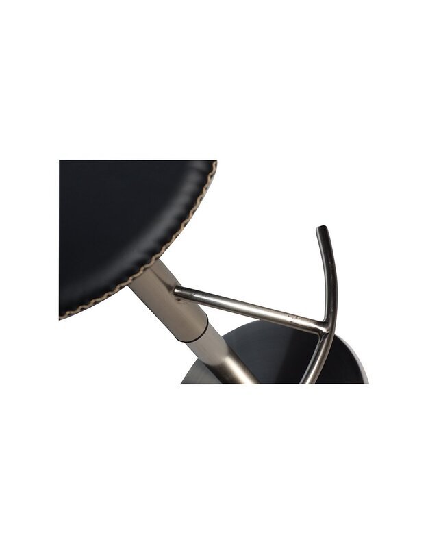 FLAIR bar and counter stool | black leather