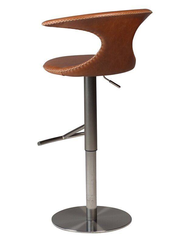 FLAIR bar and counter stool| brown leather