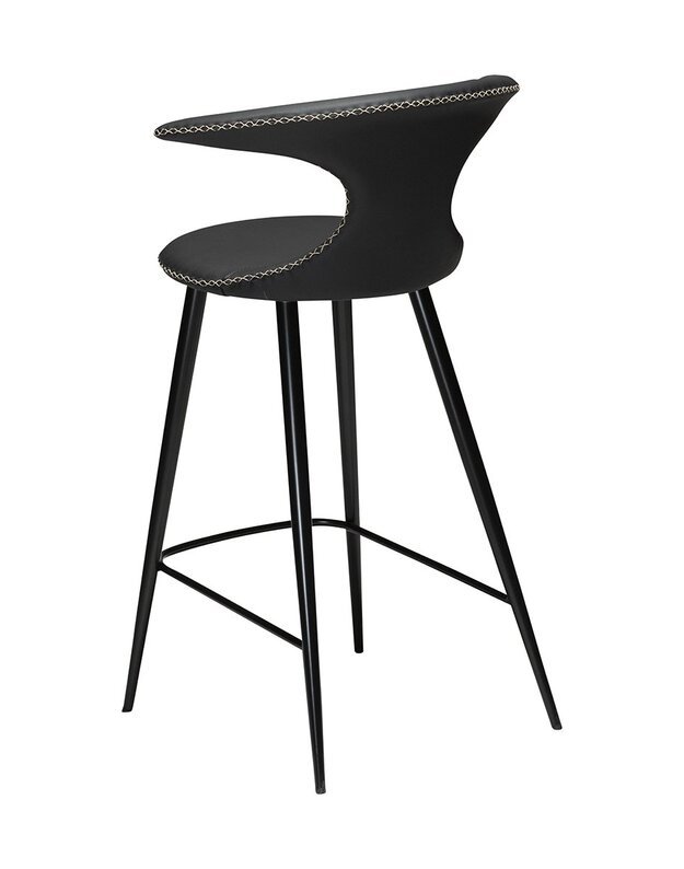 FLAIR bar and counter stools | black leather