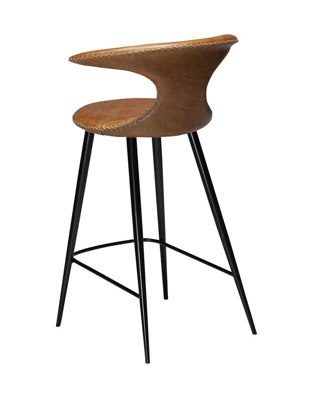 FLAIR bar and counter stools | brown leather