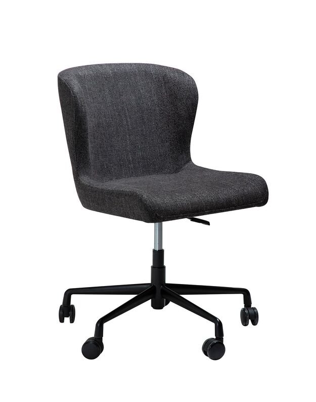 GLAM office chair | raven black boucle