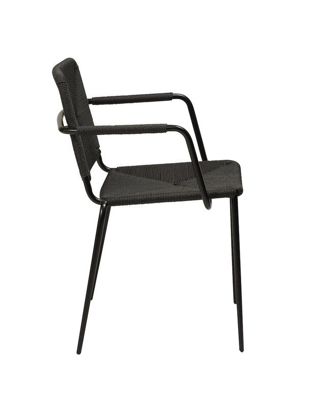 STILETTO armchair | black paper cord