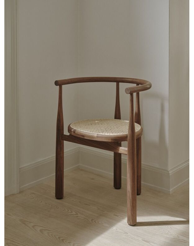 BUKOWSKI kėdė | walnut | French Cane
