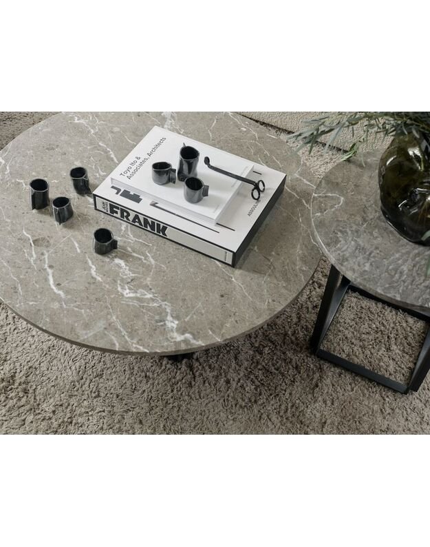 COFFEE TABLE FLORENCE D50cm |  gris du marais marble 