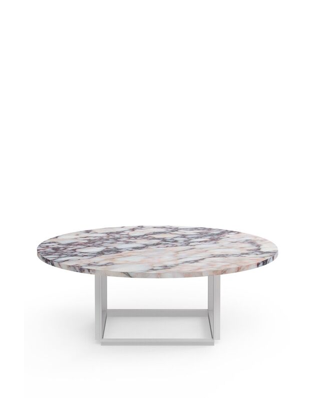 COFFEE TABLE FLORENCE D90cm |  white viola marble 