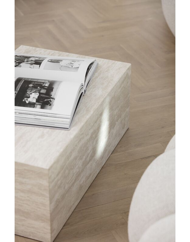 CUBISM COFFEE TABLE large | travertine