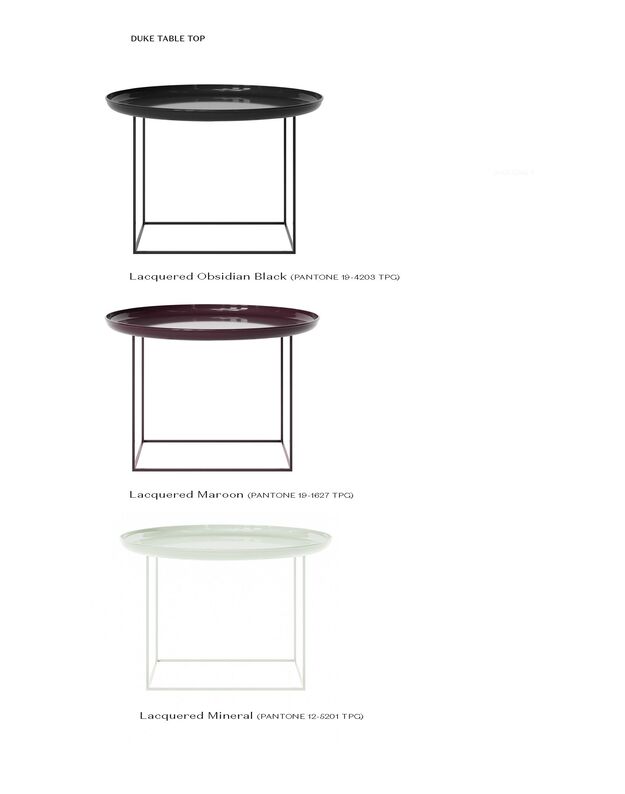 COFFEE TABLE DUKE LACQUERED D90cm | + colours