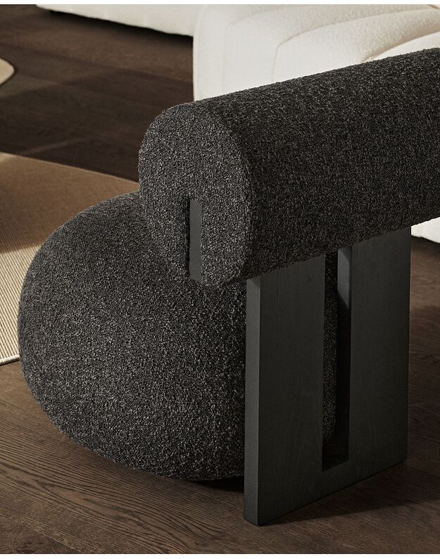 HIPPO lounge chair | black oak | + colours