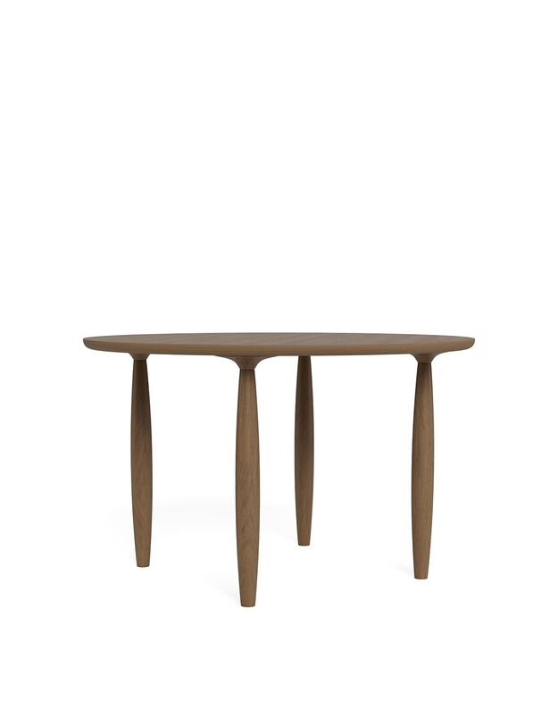 OKU ROUND TABLE | lt smoked oak D120cm