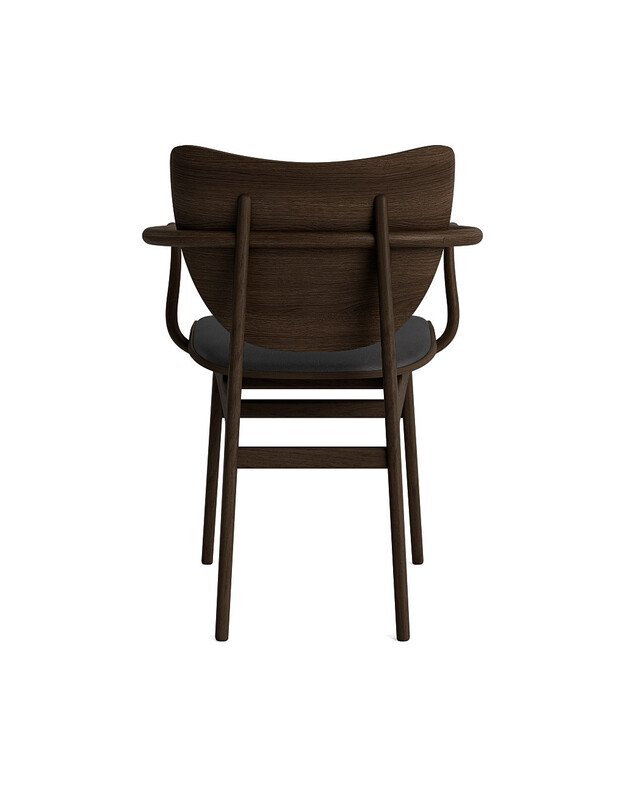ELEPHANT chair with armrest | dark smoked oak | + colours