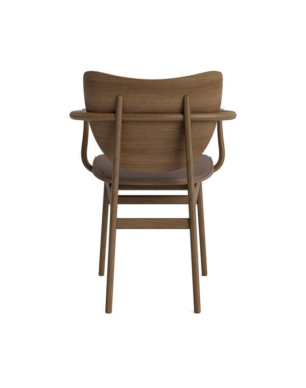 ELEPHANT chair with armrest | light smoked oak | + colours