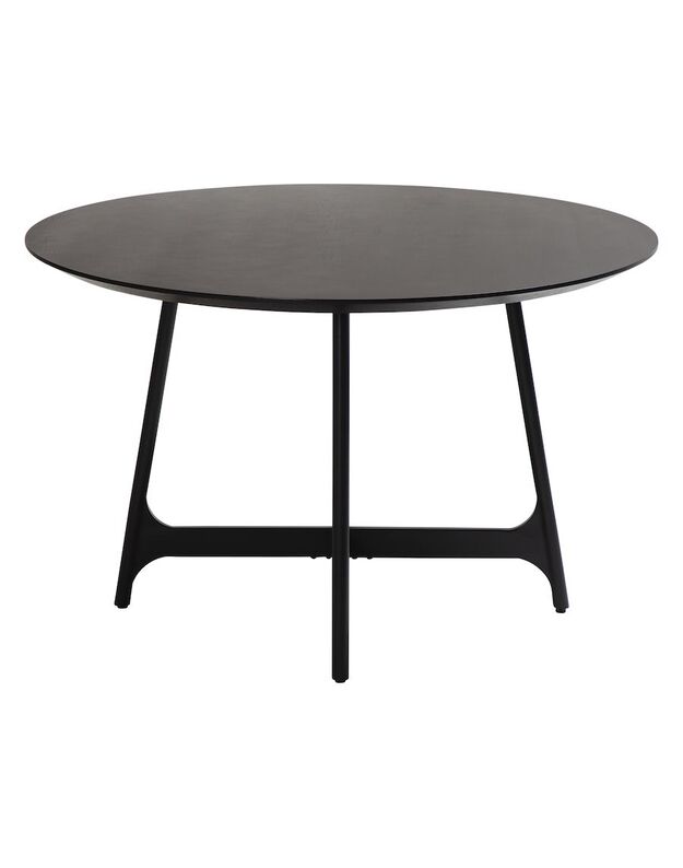 OOID dining table D120cm | black stained ash