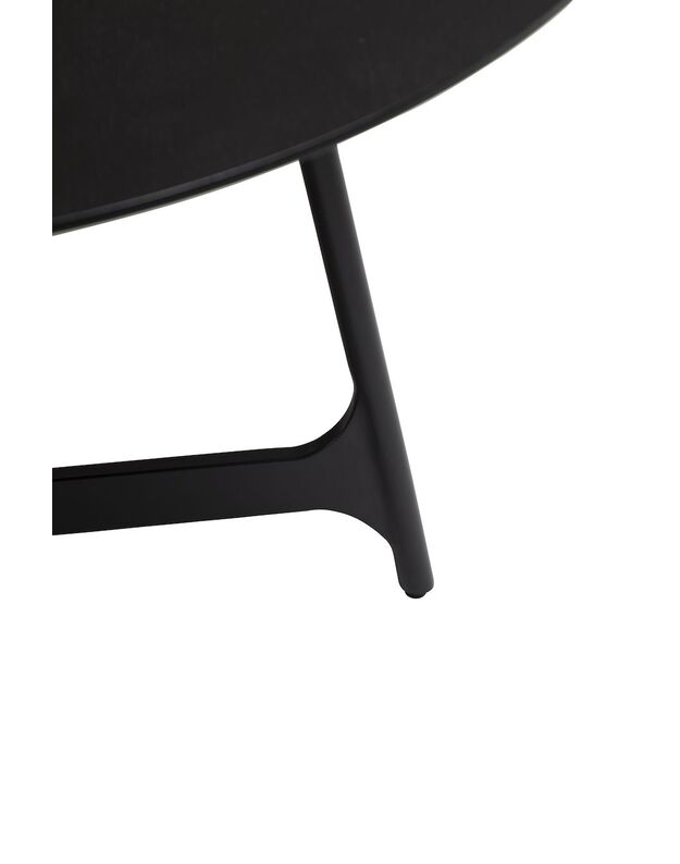OOID dining table D120cm | black stained ash