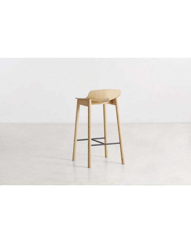 MONO bar and counter stools |white pigmented oak