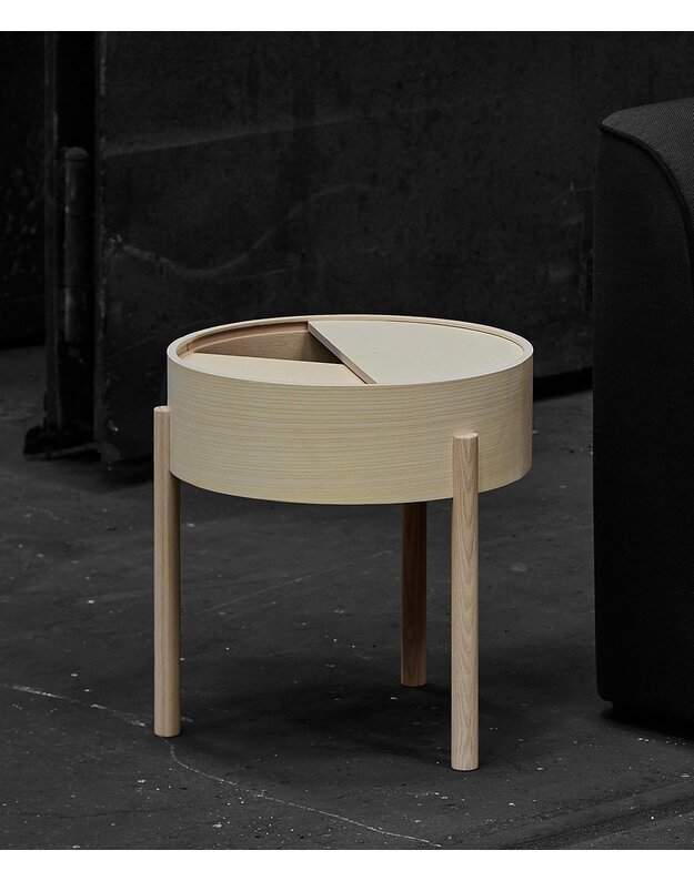 SIDE TABLE ARC | white pigmented ash 