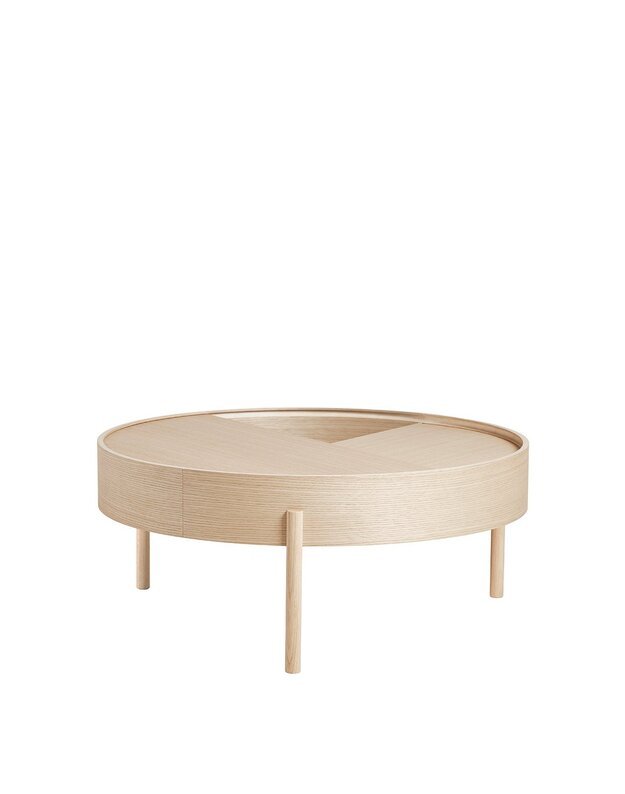 COFFEE TABLE ARC | white pigmented ash 