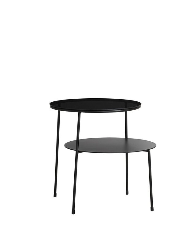 SIDE TABLE DUO black H51cm