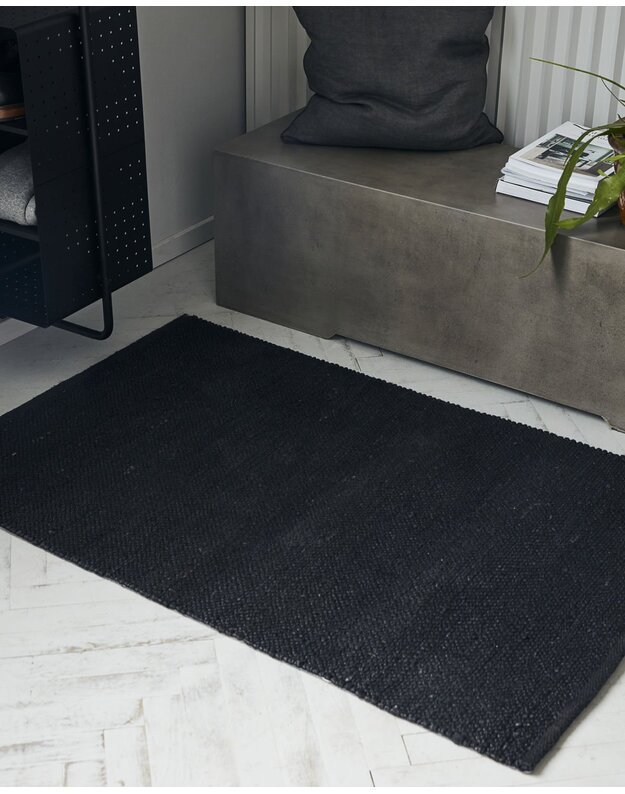 HEMPI BLACK kilimėlis 85/130 cm