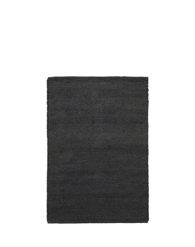 HEMPI BLACK rug 85/130 cm