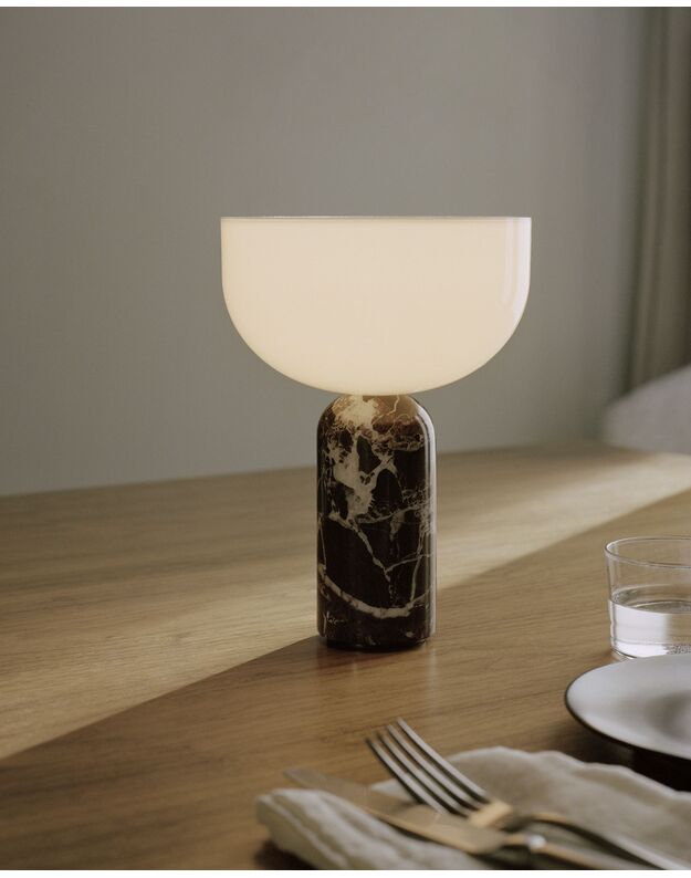 PORTABLE TABLE LAMP KIZU | rosso levanto marble 